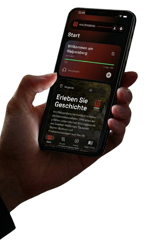 Mockup der Multimediaguide-App