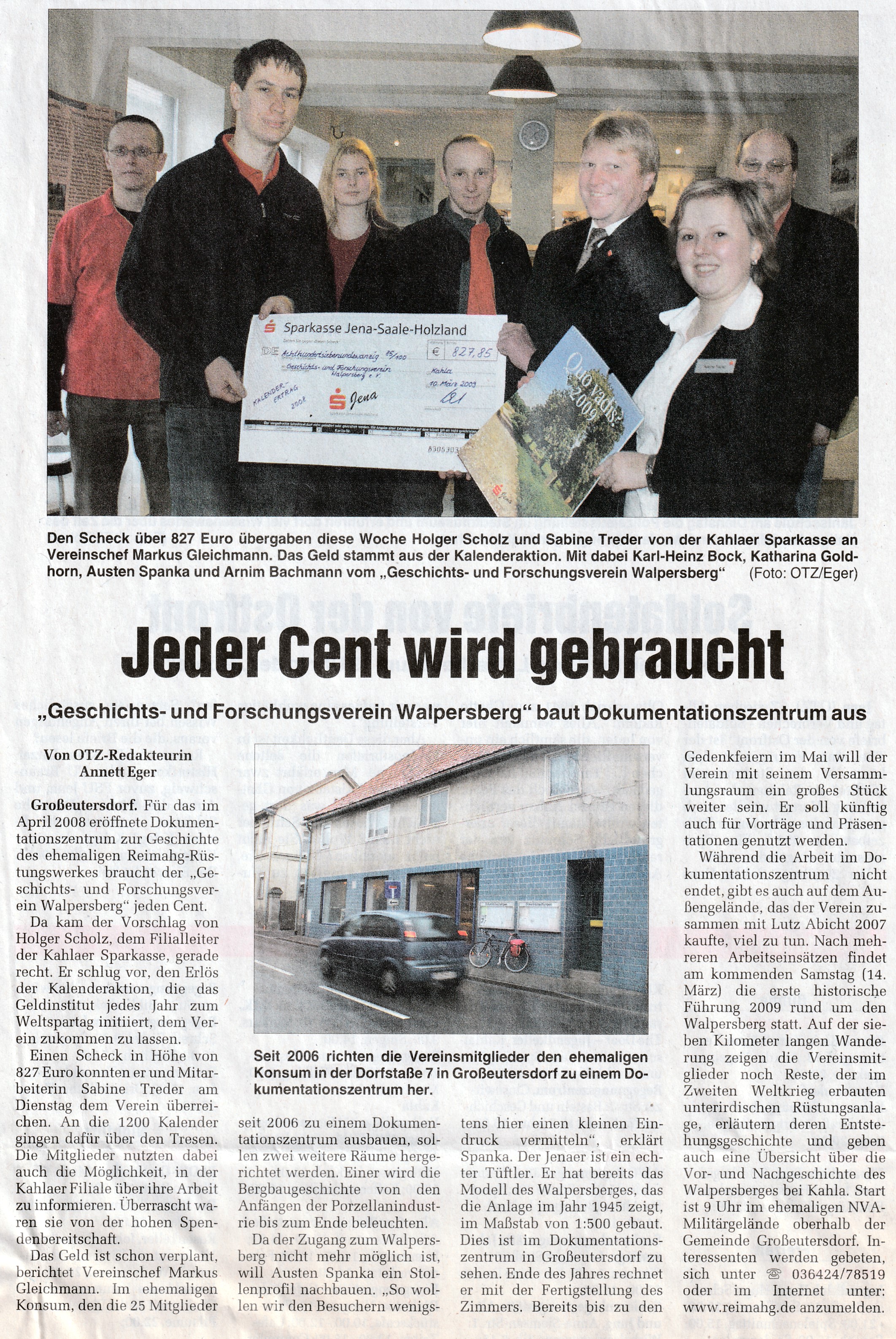 Verein baut Dokuzentrum aus