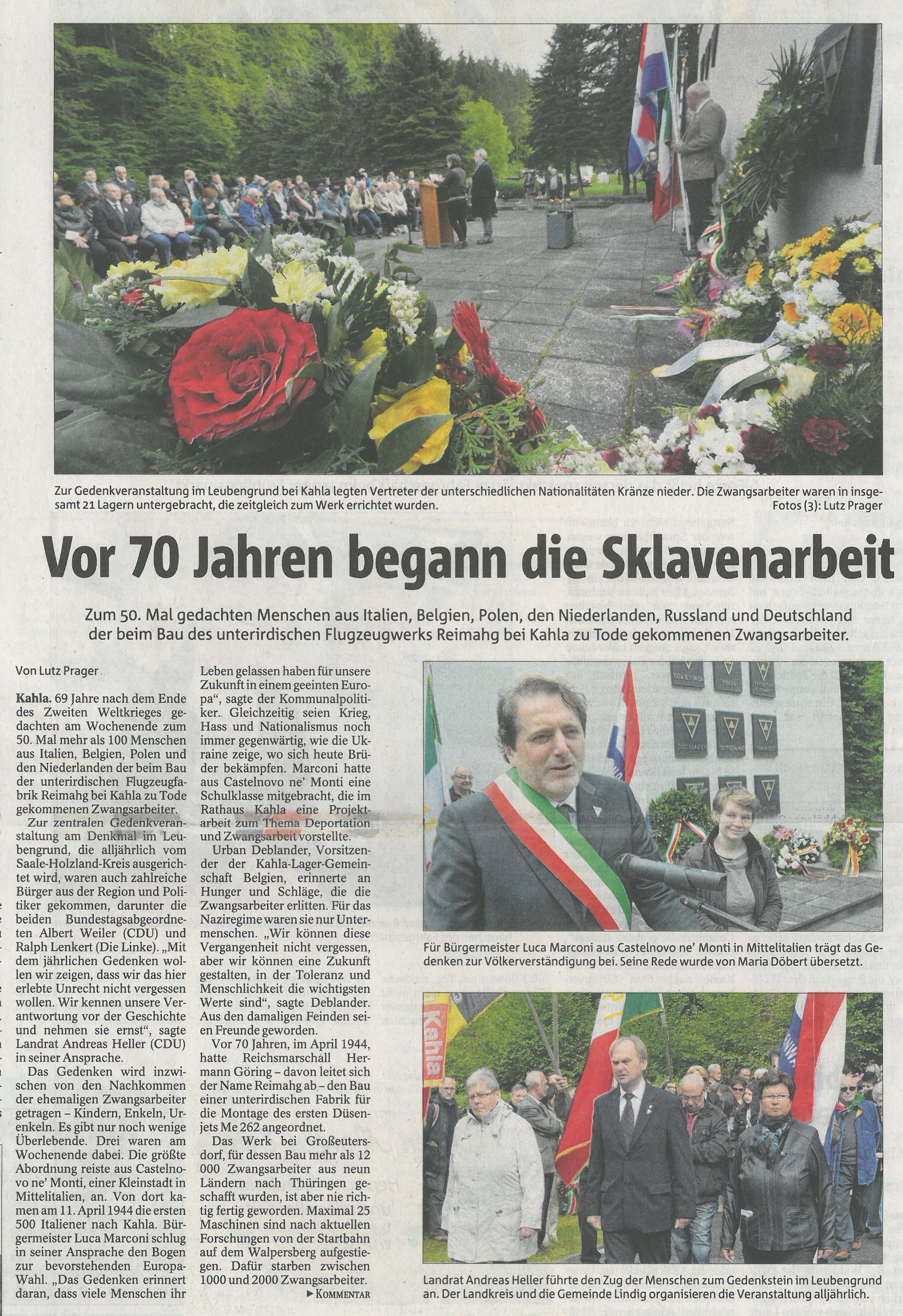 Gedenken an die Opfer der „Reimahg“