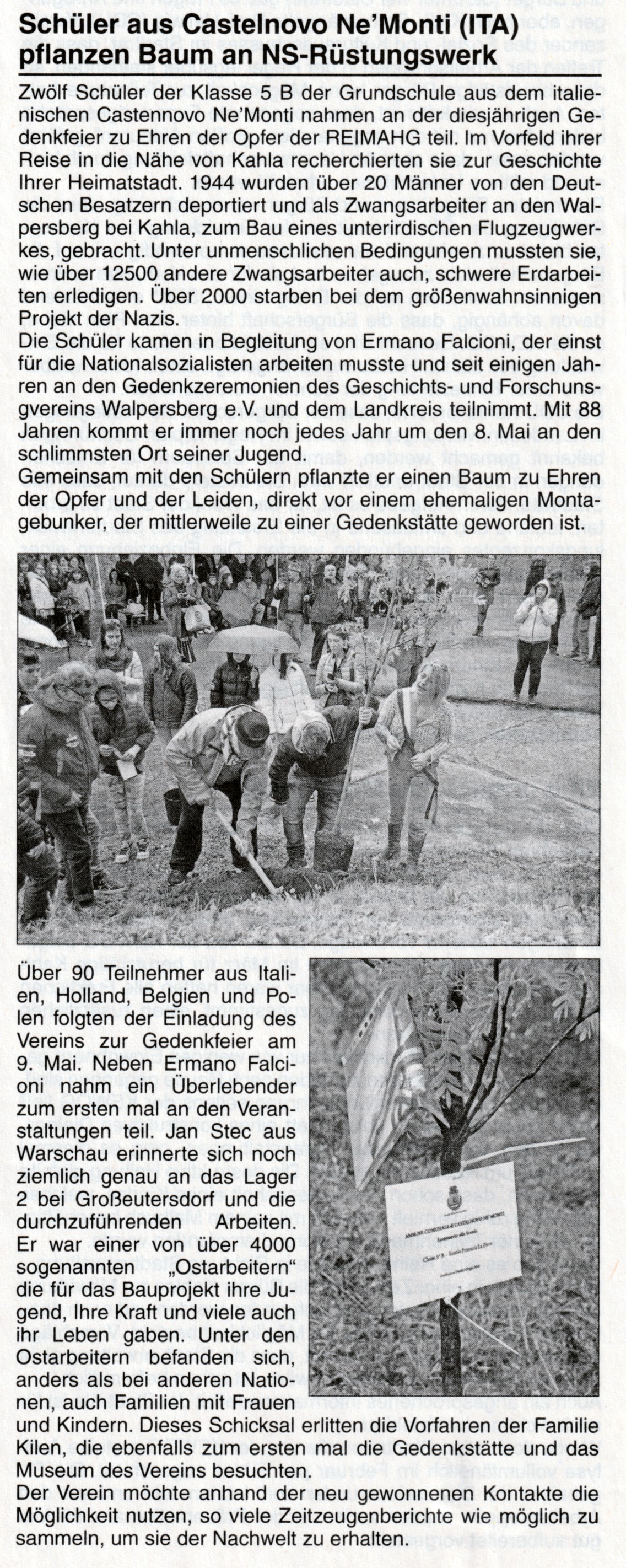 Schüler aus Castelnovo zu Gast in Kahla