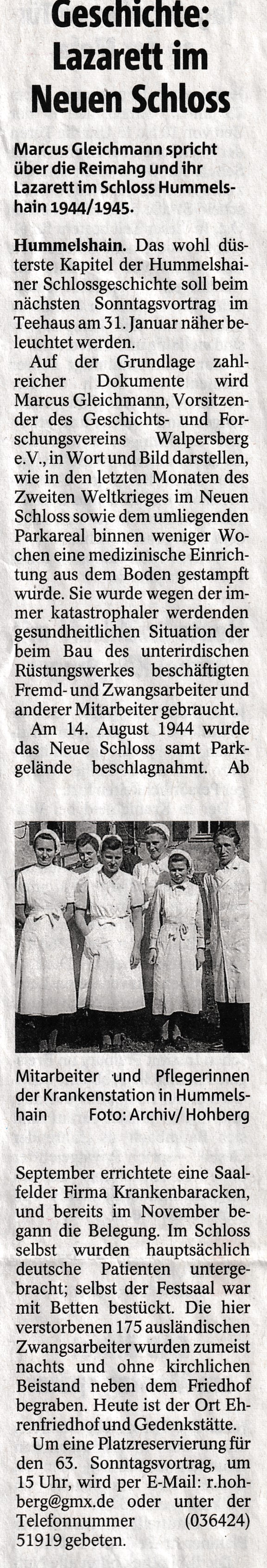 Lazarett im Walpersberg