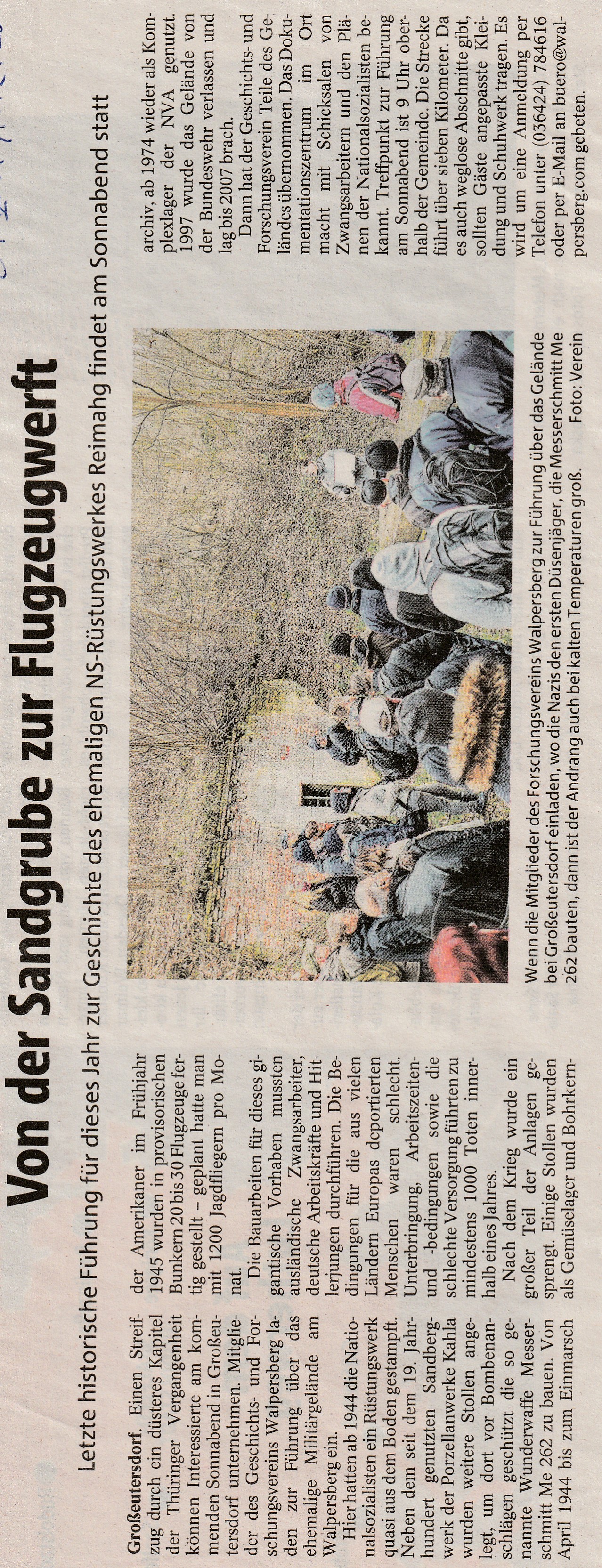 Letzte Führung in diesem Jahr